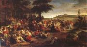Peter Paul Rubens The Village Wedding (mk05) oil painting reproduction